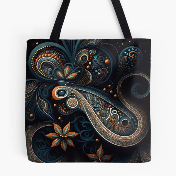 Item preview, futuristic Paisley patterns designed and sold by artyficial-.