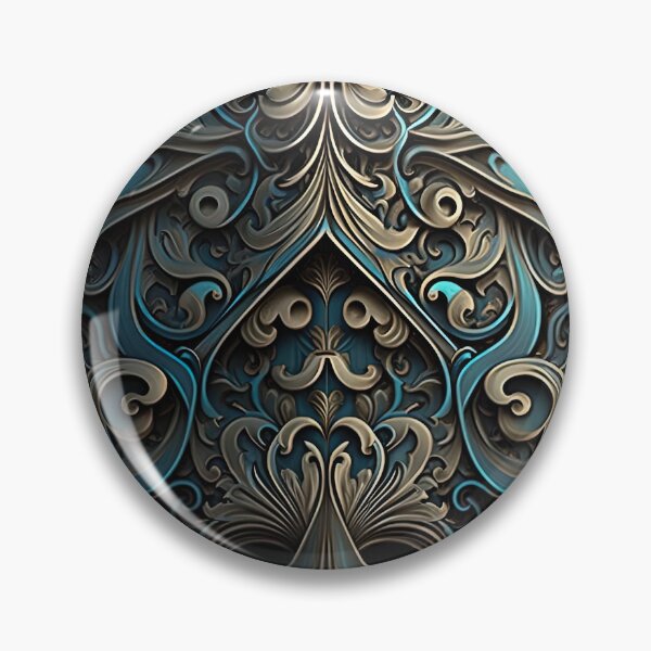 Item preview, futuristic Victorian damask patterns with intricate details designed and sold by artyficial-.