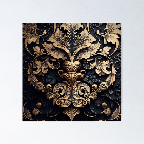 Item preview, futuristic Victorian damask patterns designed and sold by artyficial-.