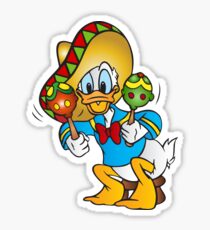 Donald Duck Sombrero Maracas Sticker