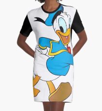 Donald Duck hanging out Graphic T-Shirt Dress