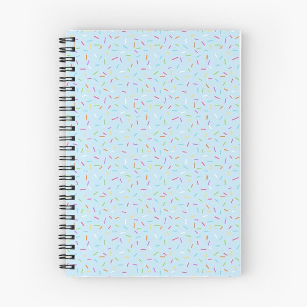 Item preview, Rainbow Sprinkles on light blue - repeat pattern designed and sold by HazelFisher.