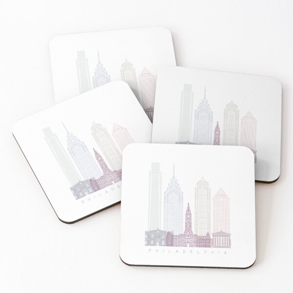 Item preview, PHILADELPHIA SKYLINE POSTER PASTEL designed and sold by paulrommer.