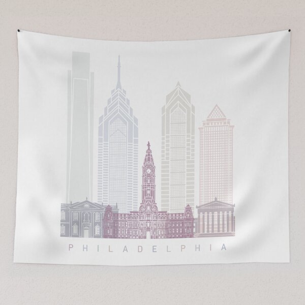 Item preview, PHILADELPHIA SKYLINE POSTER PASTEL designed and sold by paulrommer.