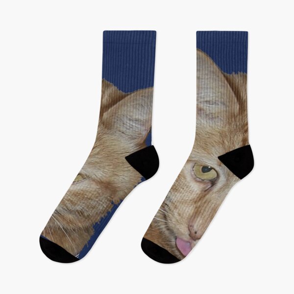 Item preview, Ginger Sassy Cat Face Sunny with tongue out. :) designed and sold by DianeBP.