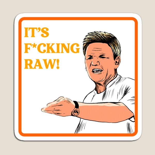 gordon ramsay with a massive knife Sticker for Sale by lsindhi21