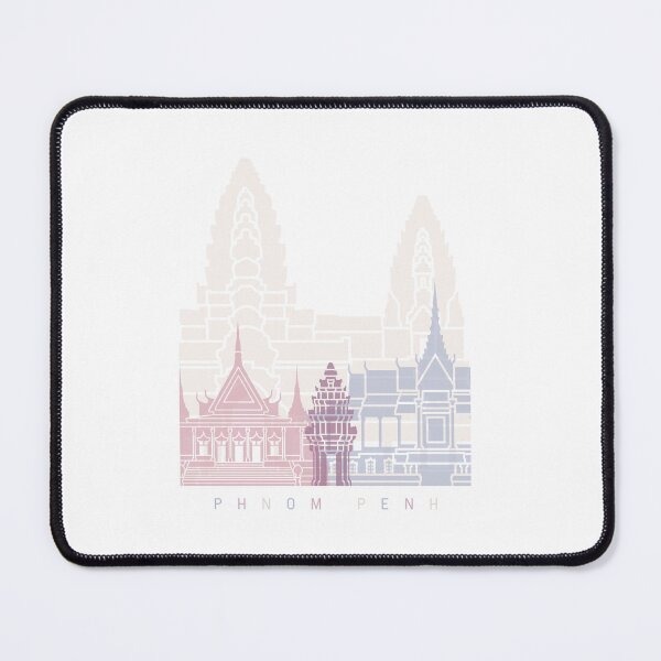 Item preview, PHNOM PENH SKYLINE POSTER PASTEL designed and sold by paulrommer.