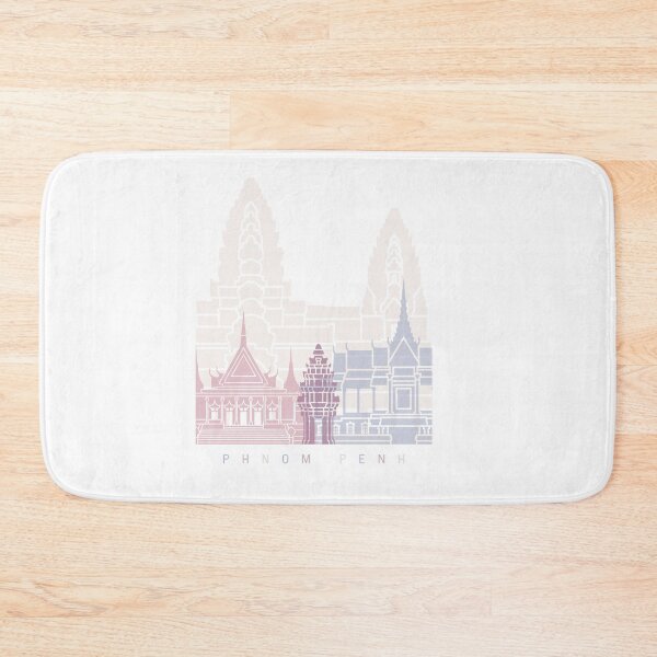 Item preview, PHNOM PENH SKYLINE POSTER PASTEL designed and sold by paulrommer.