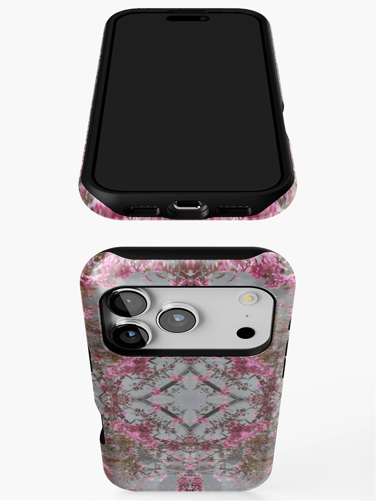 Thumbnail 3 of 4, iPhone Case, Pink Roses Pattern 1 designed and sold by Patterns4Nature.