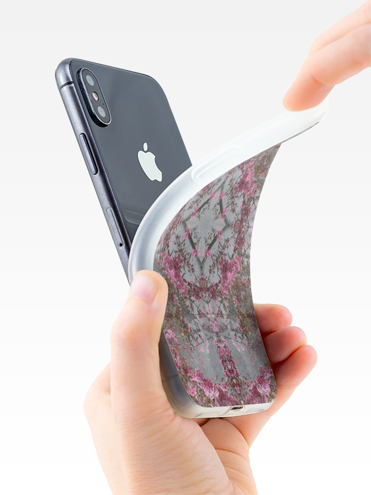 Thumbnail 4 of 5, iPhone Case, Pink Roses Pattern 1 designed and sold by Patterns4Nature.