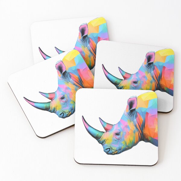 Item preview, A Rhino of Many Colors designed and sold by popkulturniy.
