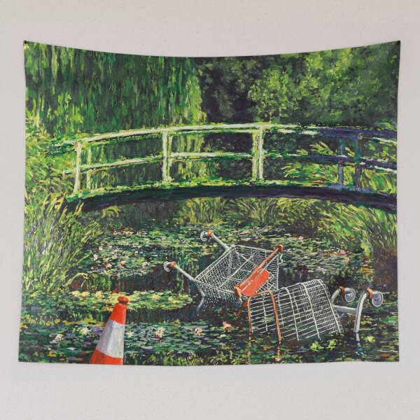 Item preview, Banksy - Show Me The Monet | Urban Art Parody designed and sold by Teecha.