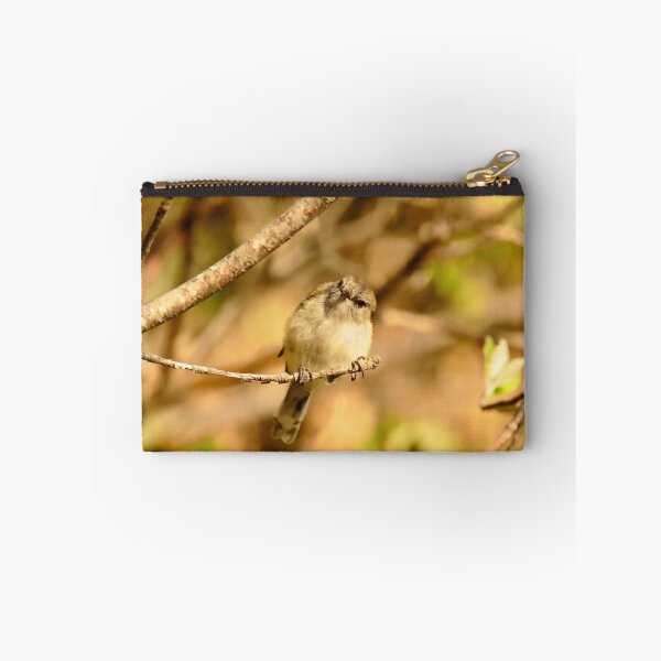 Item preview, A Little Poser - Grey Warbler NZ designed and sold by AndreaEL.