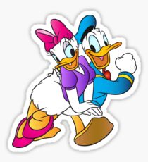 Donald Daisy Duck Be My Valentine Sticker
