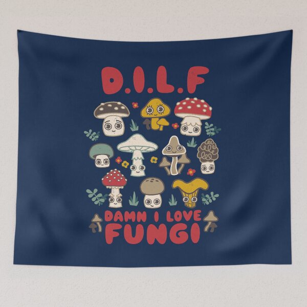 Item preview, DILF Damn I Love Fungi - Mushroom Collection designed and sold by WeirdPunderful.
