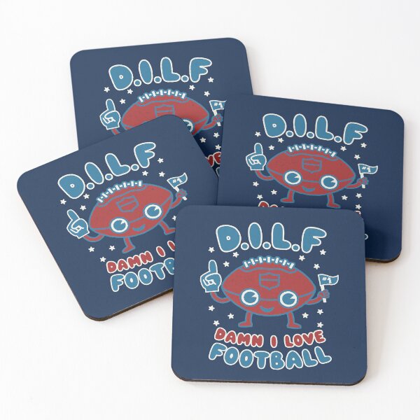 Item preview, Damn I Love Football, MILF, Football Season pun dad jokes  designed and sold by WeirdPunderful.