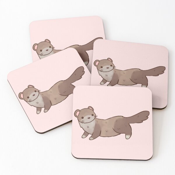 Item preview, Cute ferret pet illustration  designed and sold by Yarafantasyart.