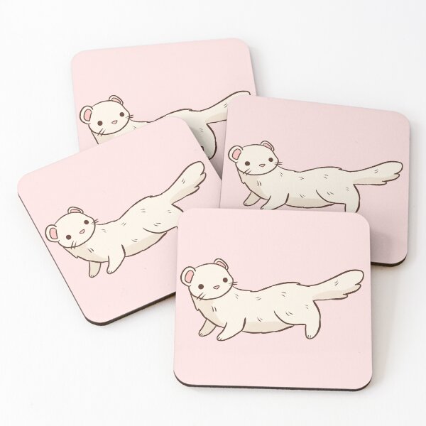 Item preview, Cute ferret pet illustration  designed and sold by Yarafantasyart.