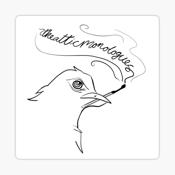 Arson Birb (Dark Design) Sticker