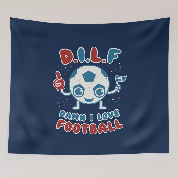 Item preview, Damn I Love Football, MILF, Footy Soccer pun dad jokes designed and sold by WeirdPunderful.