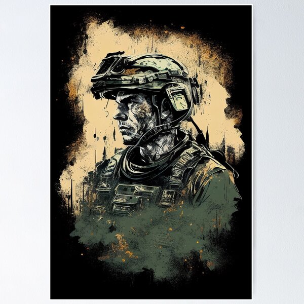 Item preview, Soldier Trooper print designed and sold by IuriiVlasenko.