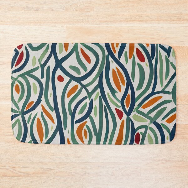 Item preview, Jungle Vine | Abstract Pattern in Green and Orange designed and sold by Strad Digital ART.