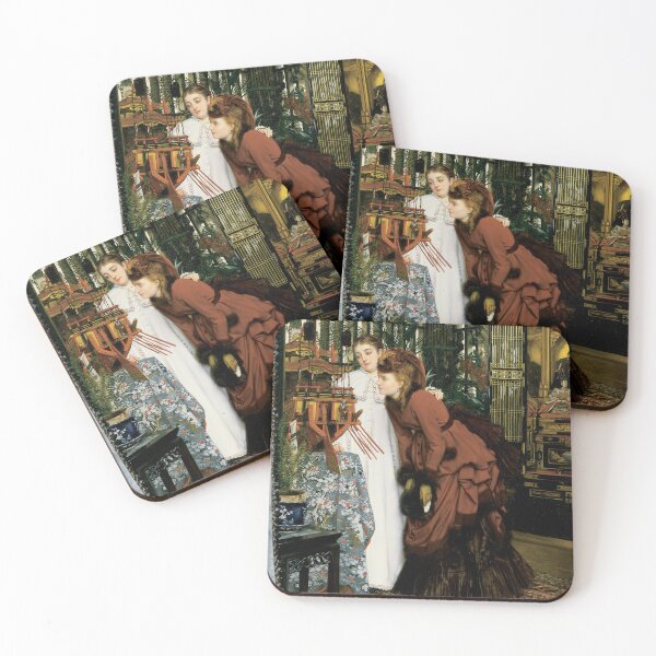 Item preview, Young Women looking at Japanese Articles (1869) - James Tissot designed and sold by SALON DES ARTS.