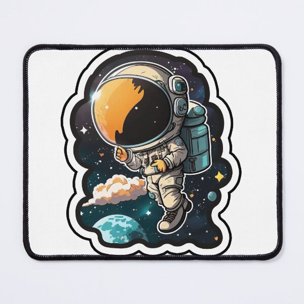 Item preview, Our unique cartoon style Astronous design is a great addition to any sticker collection. designed and sold by Dontobiasshop.