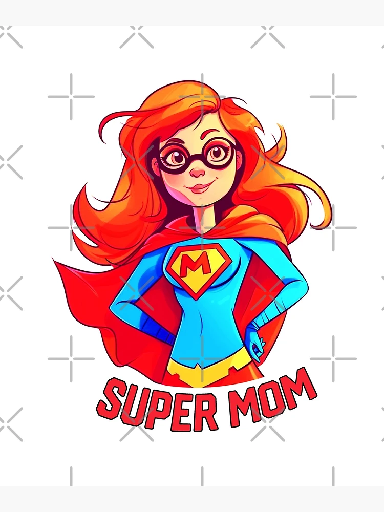 GIFTS FOR MOM- SUPER MOM - BLACK WOMAN - MOTHERS DAY | Art Board Print