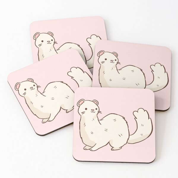 Item preview, Cute ferret pet illustration  designed and sold by Yarafantasyart.