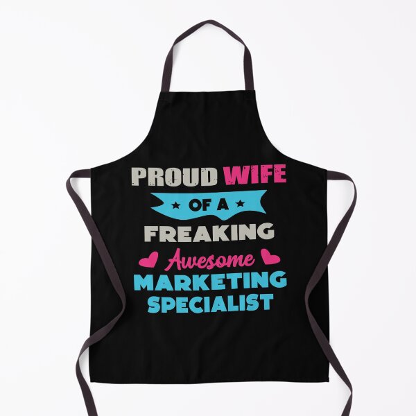 Item preview, Proud wife of a freaking awesome marketing specialist, vintage, funny marketing specialist job ,marketing specialist humor, marketing specialist joke,meme, designed and sold by SGS-.