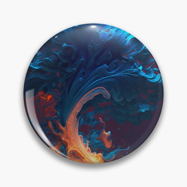 Item preview, Oceanic Abstract Liquid Fire & Ice designed and sold by Stepultura.