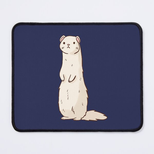 Item preview, Cute white ferret pet illustration designed and sold by Yarafantasyart.
