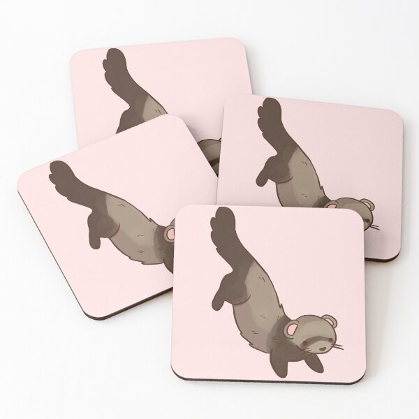 Item preview, Cute ferret pet illustration  designed and sold by Yarafantasyart.
