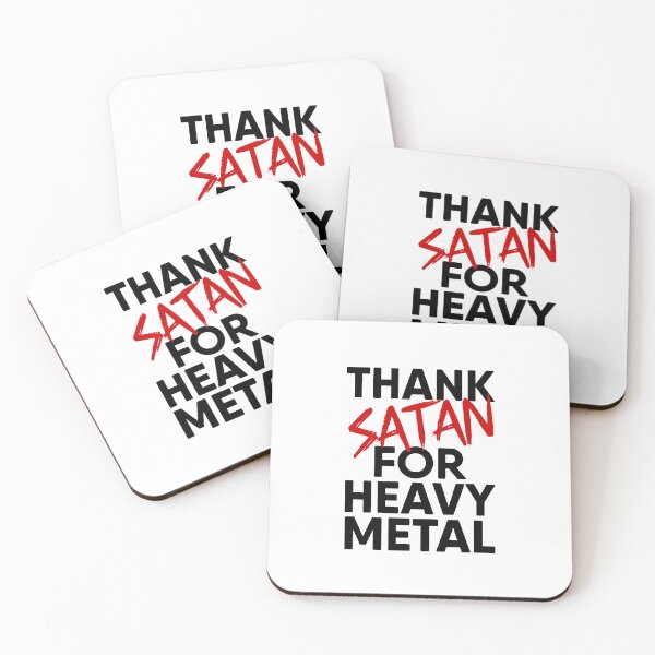 Item preview, Thank Satan for Heavy Metal v2 bLACK designed and sold by RiciPaneto.