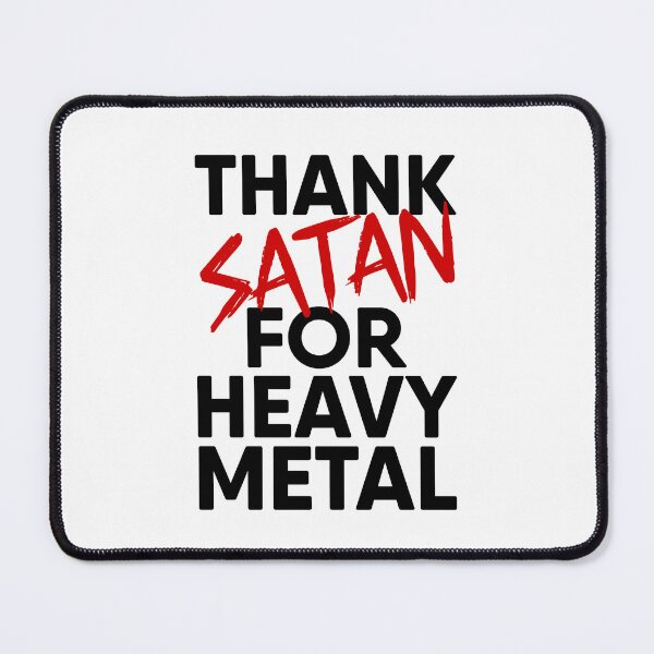Item preview, Thank Satan for Heavy Metal v2 bLACK designed and sold by RiciPaneto.
