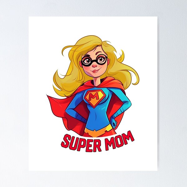 GIFTS FOR MOM- SUPER MOM - MOTHERS DAY Art Board Print for Sale by  versartyle