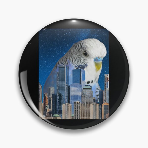 Item preview,  Budgie & Skyscrapers designed and sold by CannyGoods.