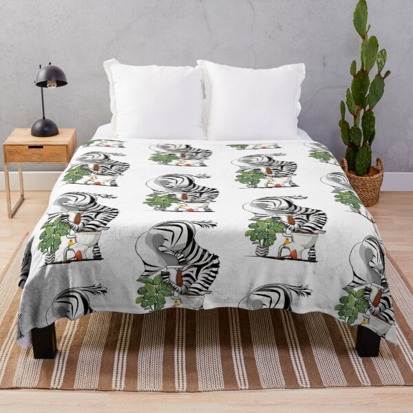 Item preview, Zebra drinking from toilet, funny bathroom art designed and sold by Wyattdesign.