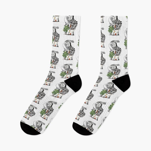 Item preview, Zebra drinking from toilet, funny bathroom art designed and sold by Wyattdesign.