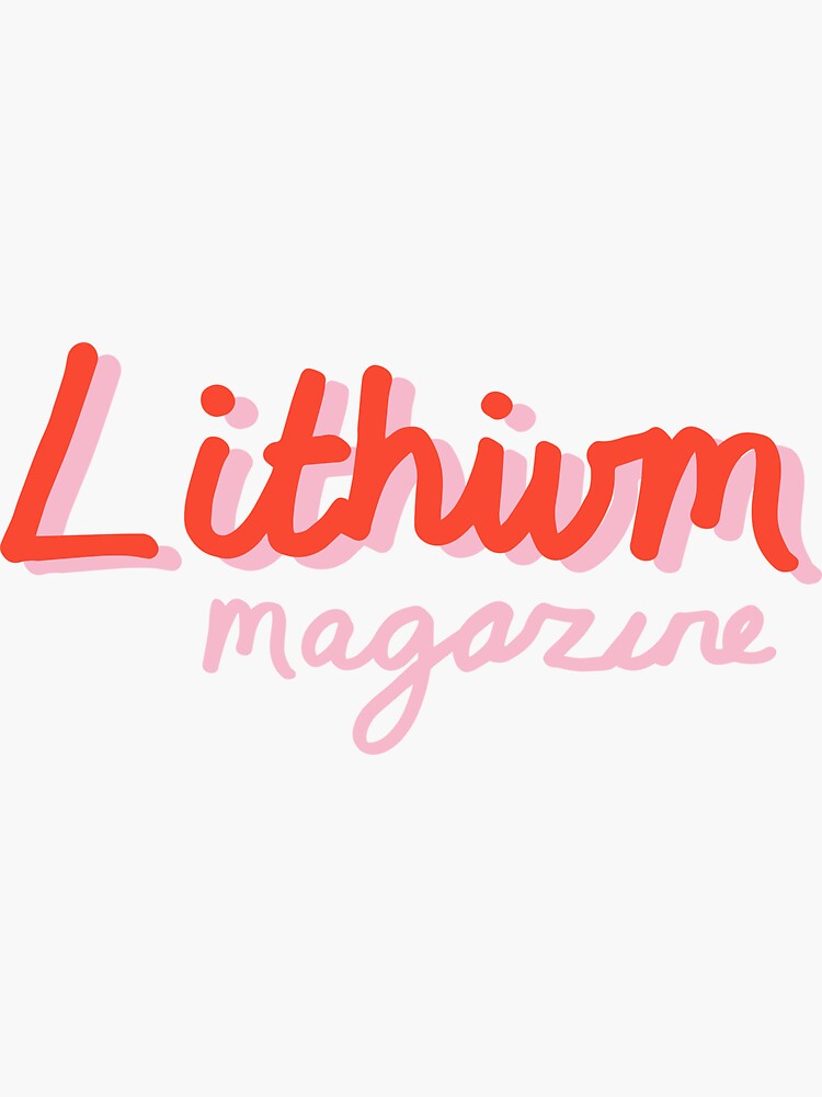 Red Lithium Logo Merchandise by lithiumagazine