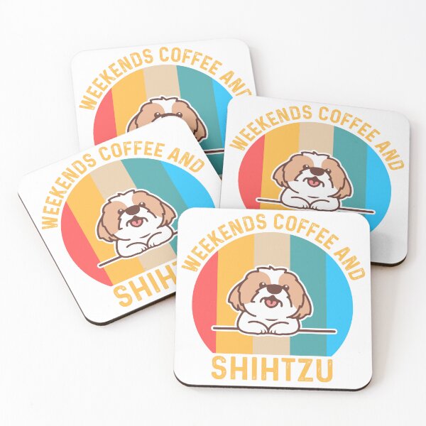 Item preview, Weekends Coffe And ShihTzu  designed and sold by ShihtzuUniverse.