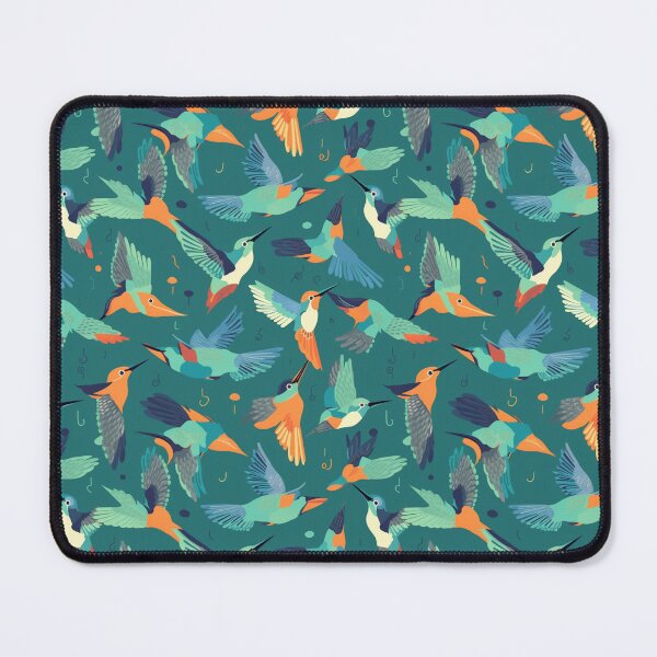 Item preview, Hummingbird Seamless Vintage Colorful Pattern V4 designed and sold by Family Journey with God.