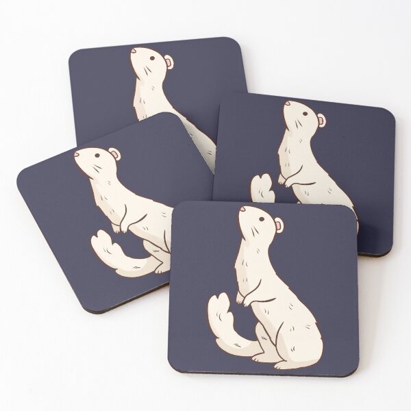 Item preview, Cute ferret pet illustration  designed and sold by Yarafantasyart.