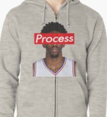 Joel Embiid Philadelphia 76ers Sixers Process Zipped Hoodie