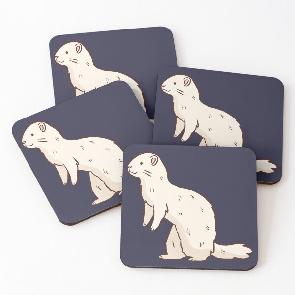 Item preview, Cute ferret pet illustration  designed and sold by Yarafantasyart.