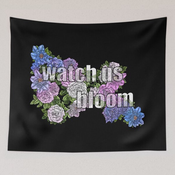 Item preview, Watch Us Bloom Clematis And Roses Trans 2023 designed and sold by Art by Veya.