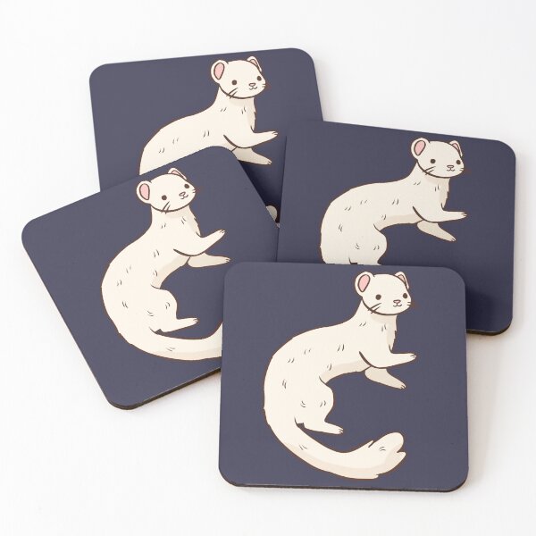 Item preview, Cute ferret pet illustration  designed and sold by Yarafantasyart.