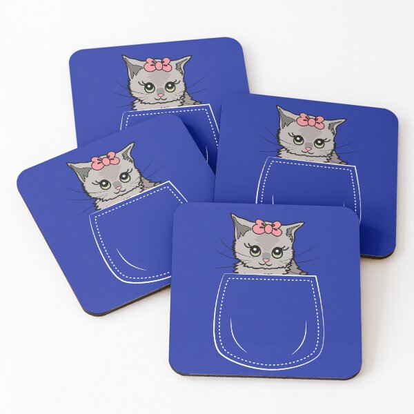 Item preview, Cat in the pocket - cute kitten  designed and sold by HajnalkArt.