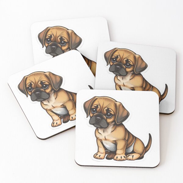 Item preview, Cute Puppy Dog Puggle designed and sold by Media-DK.